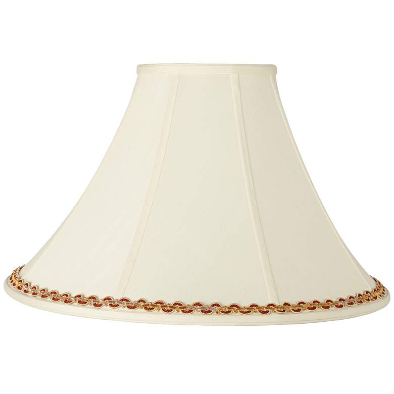 Image 1 Springcrest Bell Shade with Gold and Rust Trim 7x20x13.75 (Spider)