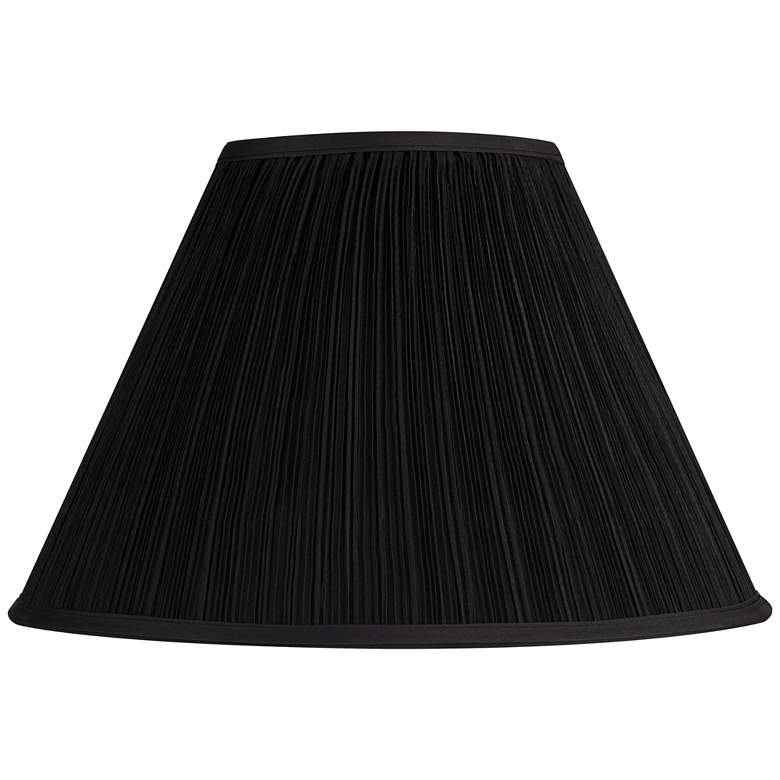 Image 3 Springcrest Black Fabric Set of 2 Drum Lamp Shades 7x17 x11.5 (Spider) more views