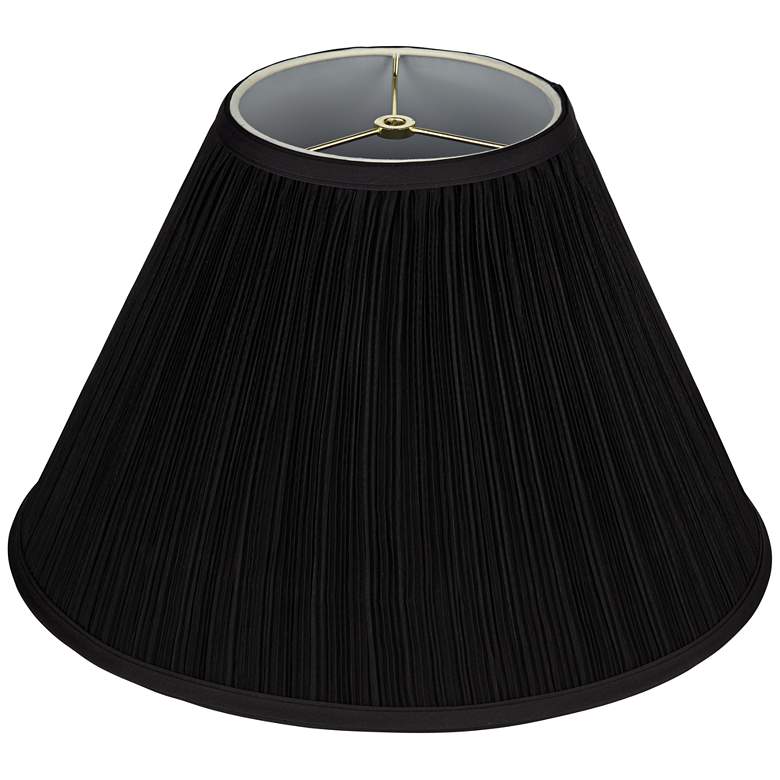 Image 6 Springcrest Black Fabric Set of 2 Drum Lamp Shades 7x17 x11.5 (Spider) more views