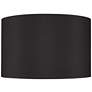 1_Springcrest Black Faux Silk Drum Lamp Shade 19x19x12 (Spider)