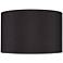 Springcrest Black Faux Silk Drum Lamp Shade 19x19x12 (Spider)