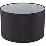 4_Springcrest Black Faux Silk Drum Lamp Shade 19x19x12 (Spider) more views