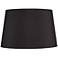 Springcrest Black Faux Silk Tapered Drum Lamp Shade 14x17x11 (Spider)
