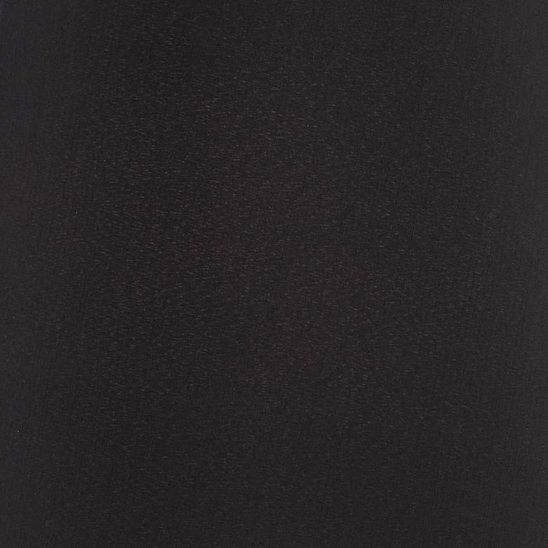 Image 2 Springcrest Black Faux Silk Tapered Drum Lamp Shade 14x17x11 (Spider) more views