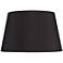 Springcrest Black Faux Silk Tapered Drum Lamp Shade 15x19.5x12 (Spider)