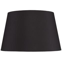 Springcrest Black Faux Silk Tapered Drum Lamp Shade 15x19.5x12 (Spider)