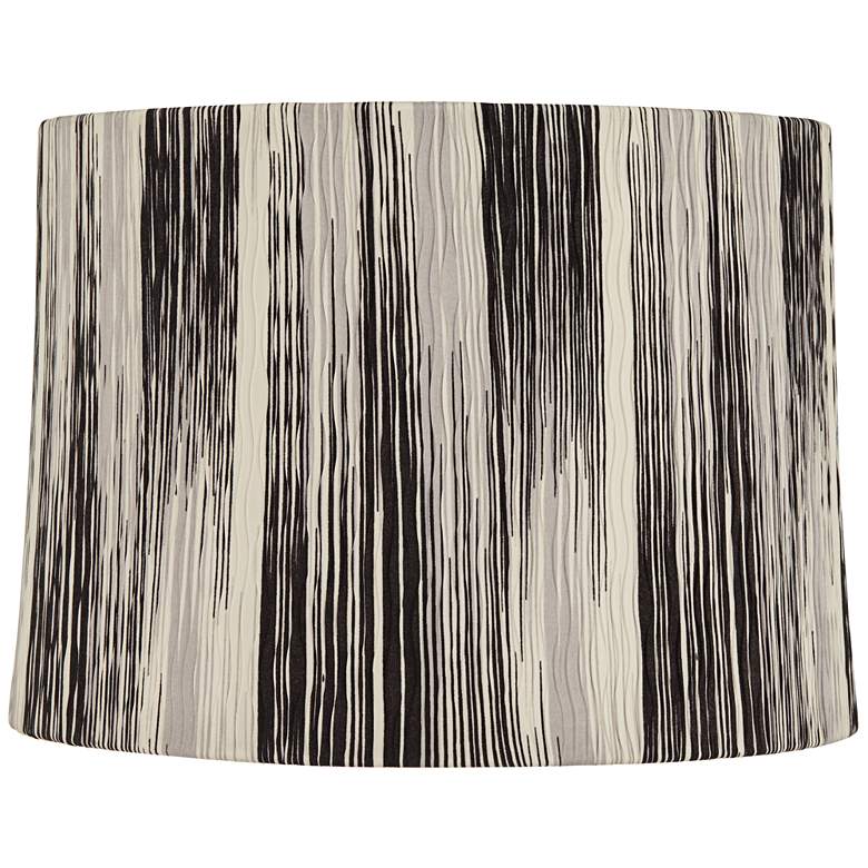 Image 1 Springcrest Black Monochrome Drum Lamp Shade 13x14x10 (Spider)