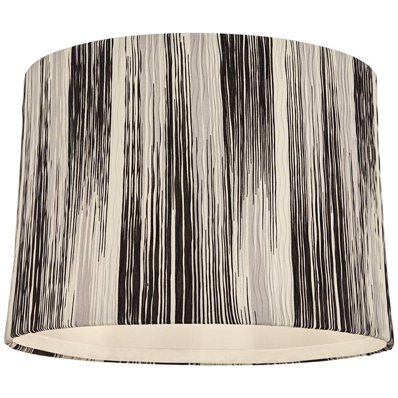 Image 3 Springcrest Black Monochrome Drum Lamp Shade 13x14x10 (Spider) more views