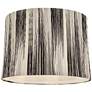 3_Springcrest Black Monochrome Drum Lamp Shade 13x14x10 (Spider) more views