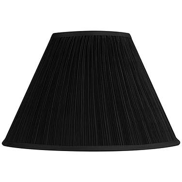 Springcrest Black Mushroom Pleated Lamp Shade 7x17 x11.5 (Spider)