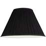 Thumbnail3 of Springcrest Black Mushroom Pleated Lamp Shade 7x17 x11.5 (Spider) more views