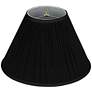 Thumbnail4 of Springcrest Black Mushroom Pleated Lamp Shade 7x17 x11.5 (Spider) more views
