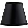 3_Springcrest Black Paper Set of 2 Empire Lamp Shades 3x5x4 (Clip-On) more views