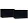 Springcrest Black Rectangular Lamp Shades 8/16x8/16x10 (Spider) Set of 2