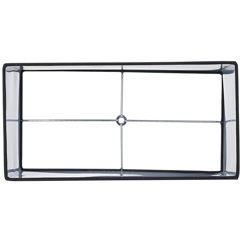 Image 4 Springcrest Black Rectangular Lamp Shades 8/16x8/16x10 (Spider) Set of 2 more views