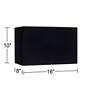 6_Springcrest Black Rectangular Lamp Shades 8/16x8/16x10 (Spider) Set of 2 more views