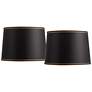 1_Springcrest Black Set of 2 Shades with Black Gold Trim 14x16x11 (Spider)