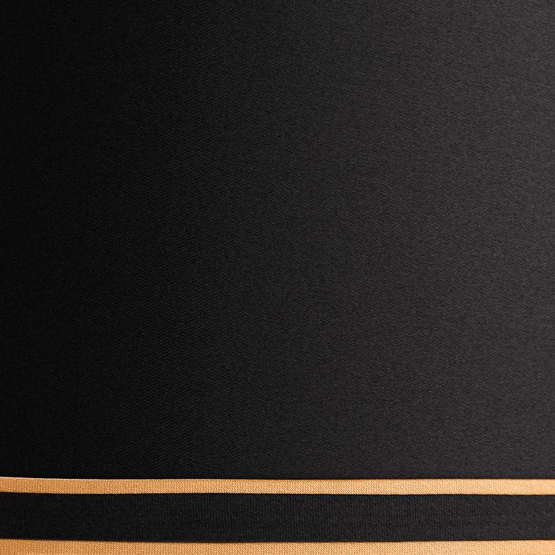 Image 2 Springcrest Black Set of 2 Shades with Black Gold Trim 14x16x11 (Spider) more views