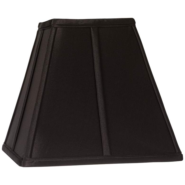 Image 3 Springcrest Black Set of 2 Square Lamp Shades 5.25x10x9.5 (Spider) more views