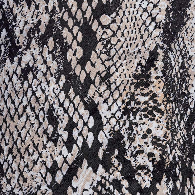 Image 2 Springcrest Black Velvet Snake Skin Drum Lamp Shade 14x16x11.5 (Spider) more views