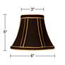 6_Springcrest Black with Gold Chandelier Clip Shades 3x6x5 (Clip-On) Set of 8 more views