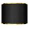 Springcrest Black with Gold Metallic Trim Shade 13.5x13.5x10 (Spider)