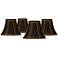 Springcrest Black with Gold Trim Clip Shades 3x6x5 (Clip-On) Set of 4