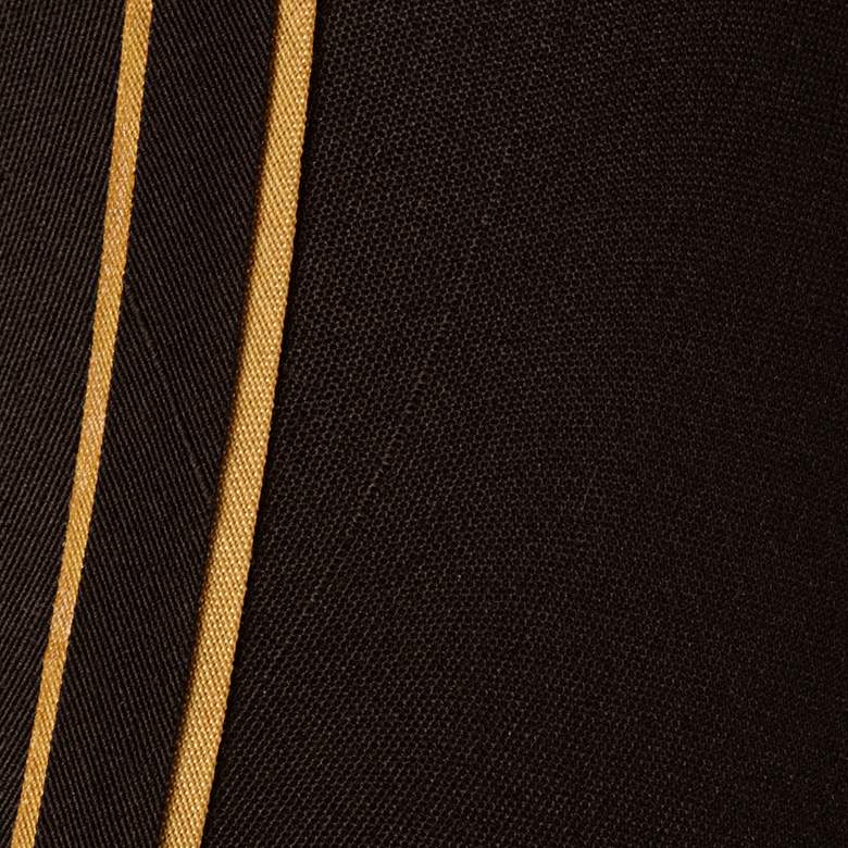Image 2 Springcrest Black with Gold Trim Set of 2 Lamp Shades 3x6x5 (Clip-On) more views