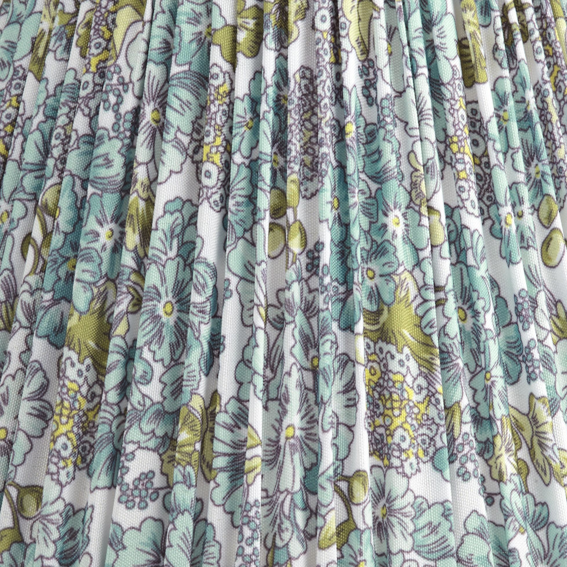 Image 2 Springcrest Blue Green Pleated Clip-On Lamp Shades 3.5x6x5 Set of 4 more views