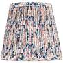 Springcrest Blue Pink Floral Shirred Pleated Shade 4x6x5.5" (Clip-On)