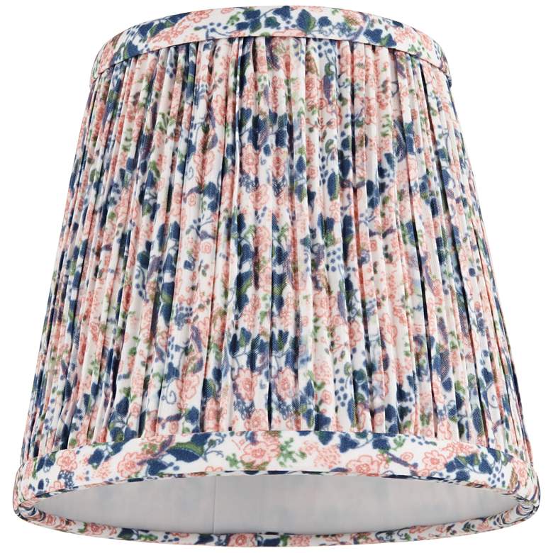 Image 5 Springcrest Blue Pink Shirred Shades Set of 4 4x6x5.5" (Clip-On) more views