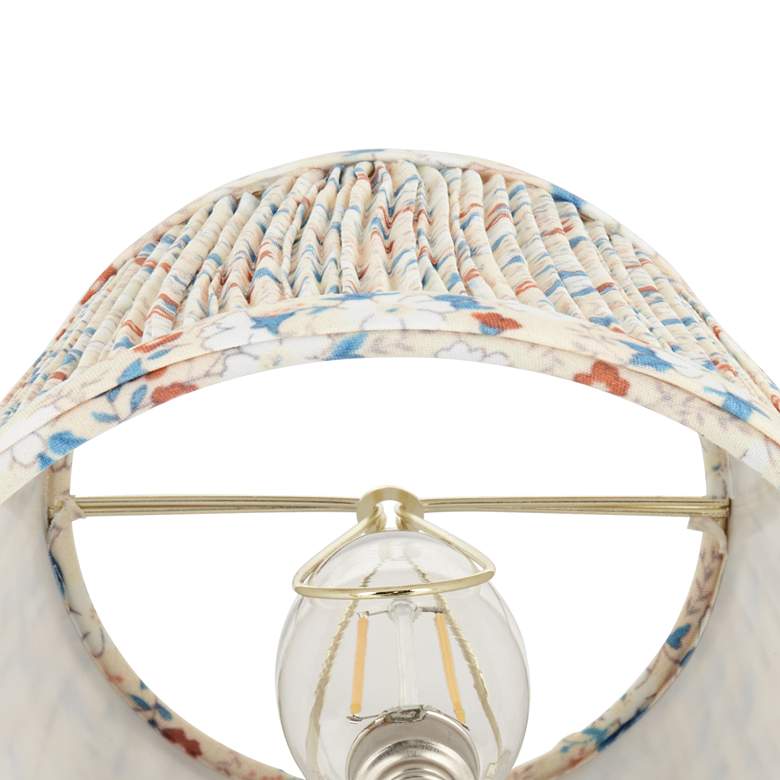 Image 3 Springcrest Blue Red Leaf Pleated Shades Set of 4 4x6x5.5" (Clip-On) more views
