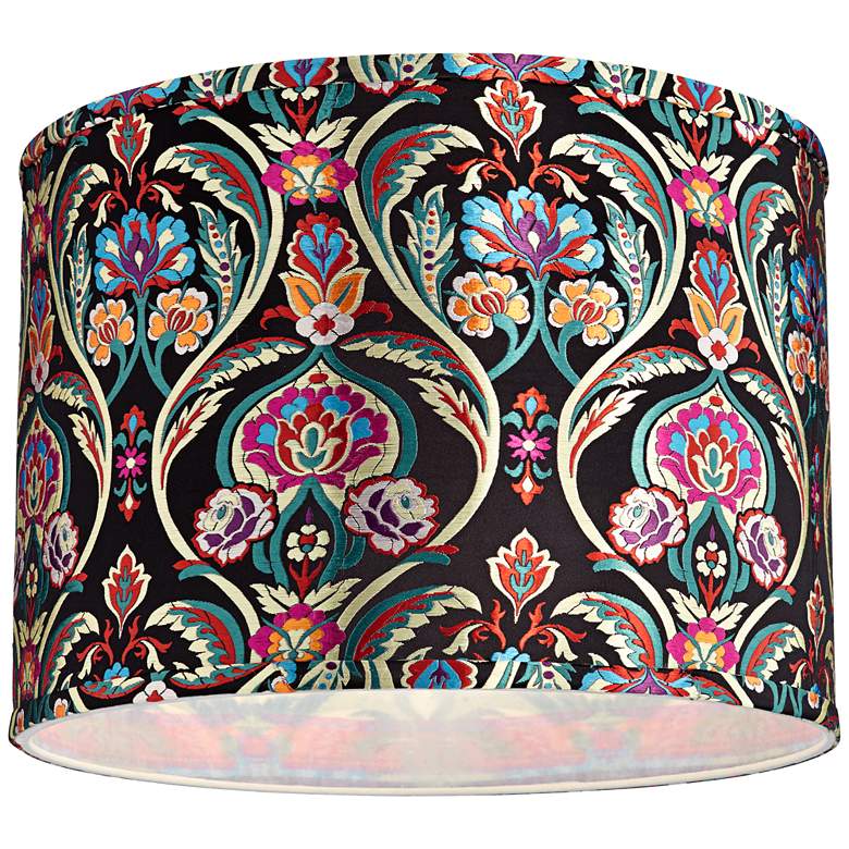Image 3 Springcrest Bohemian Embroidered Set of 2 Drum Shades 15x15x11 (Spider) more views