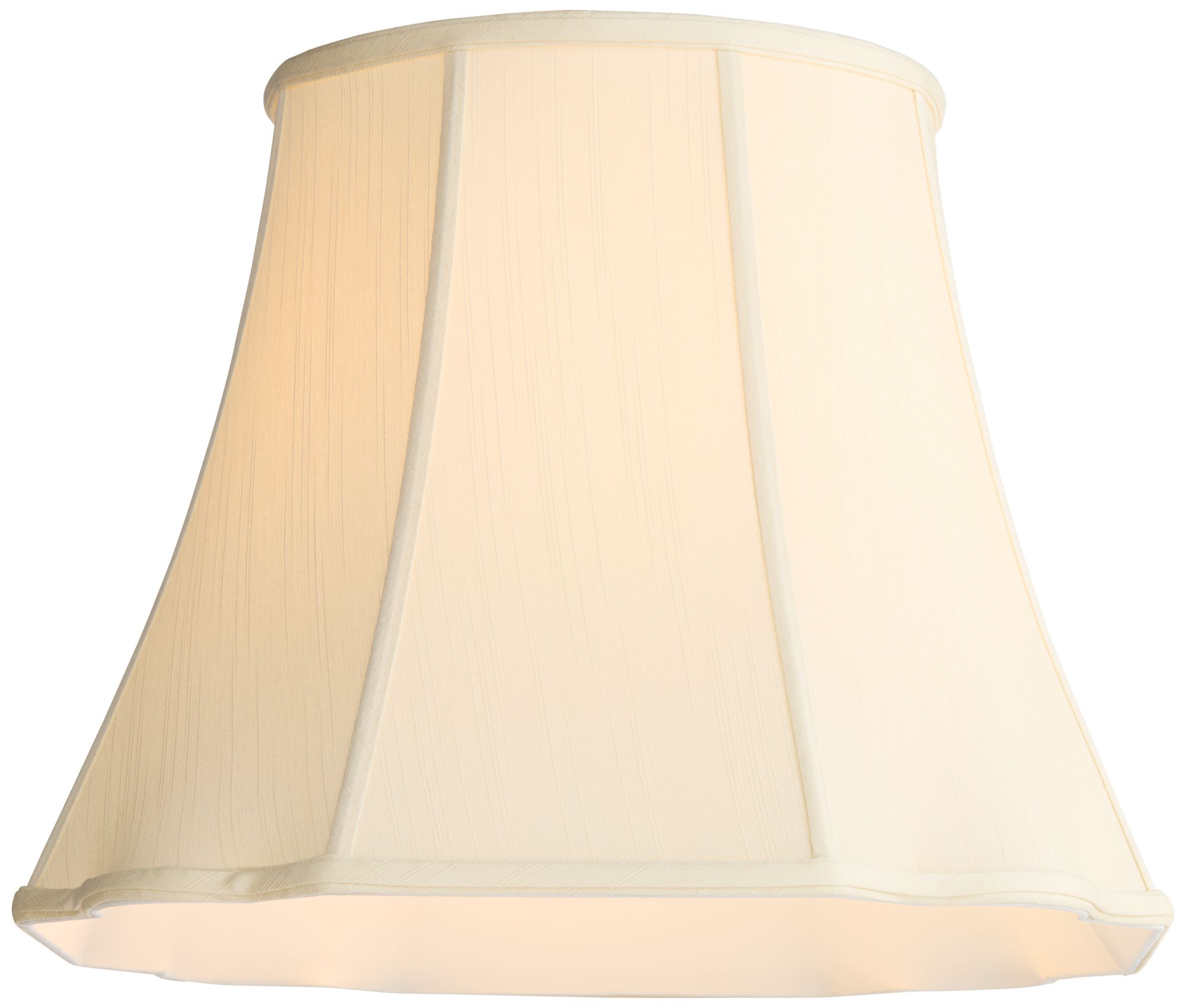 Springcrest Boyd Creme Bell Curve Cut Corner Lamp Shade 11x18x15 (Spider)