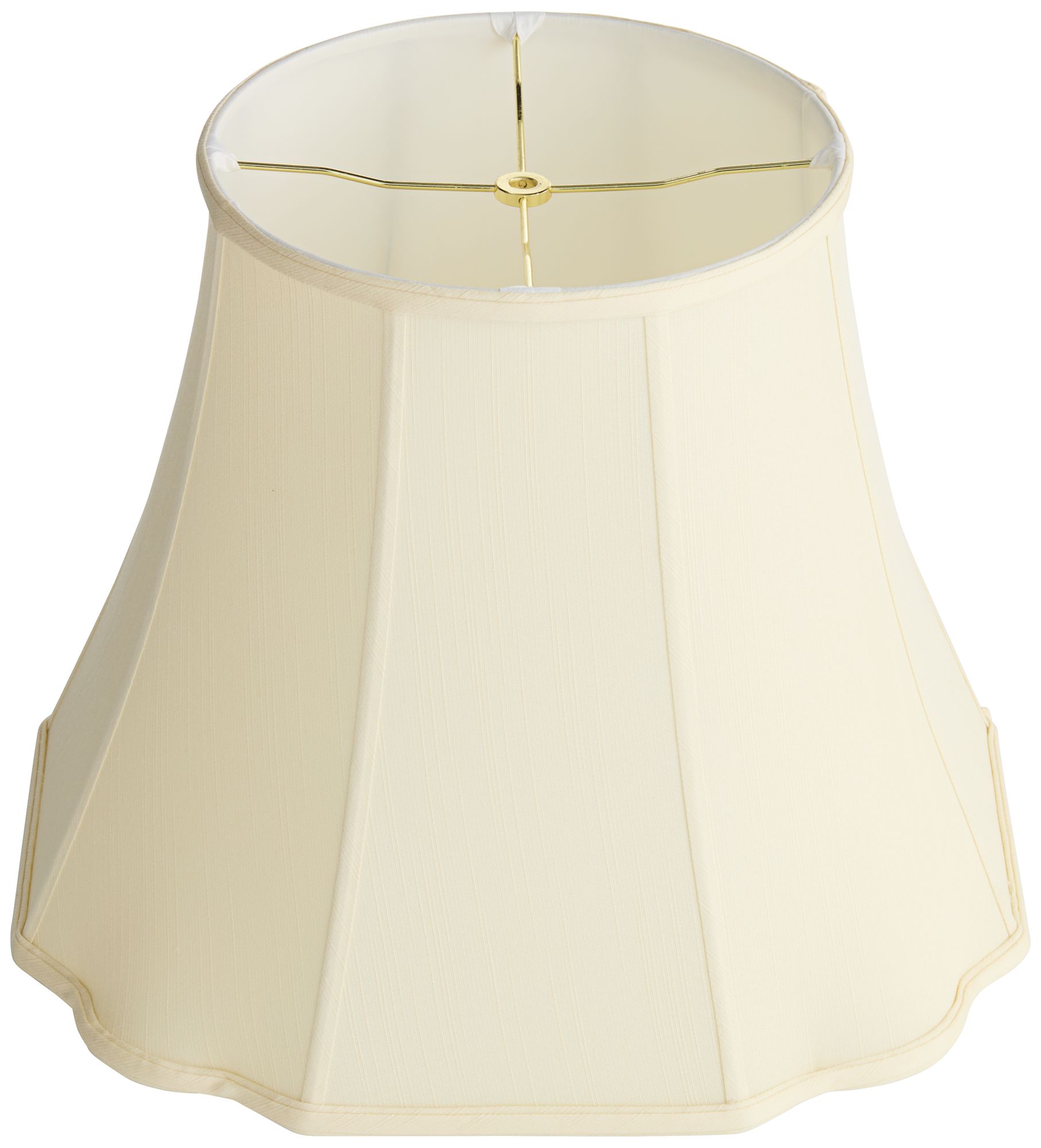 Springcrest Boyd Creme Bell Curve Cut Corner Lamp Shade 11x18x15 (Spider)