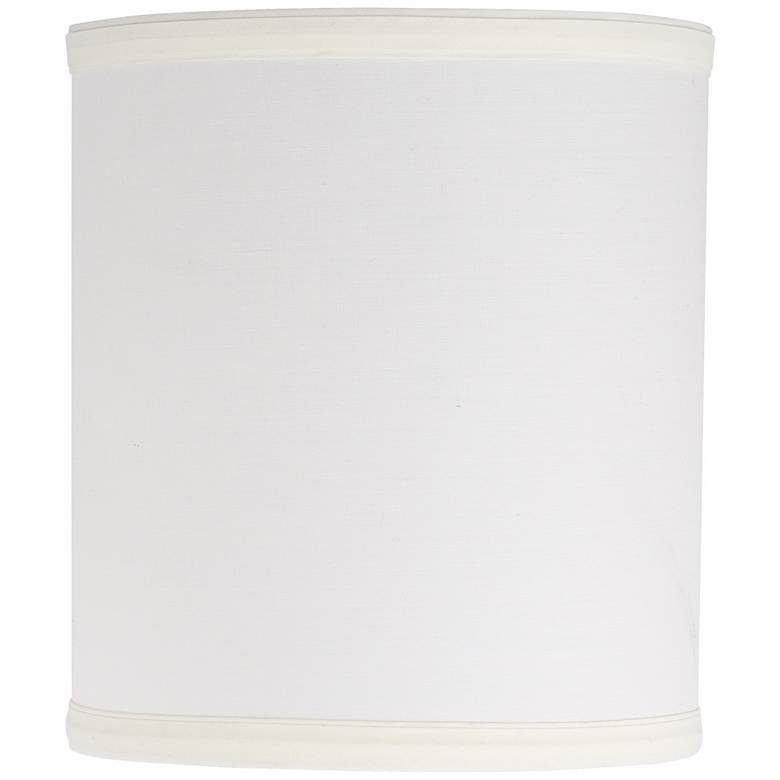 Image 1 Springcrest Brussels Cream Fabric Hardback Drum Shade 7x7x8x8 (Spider)