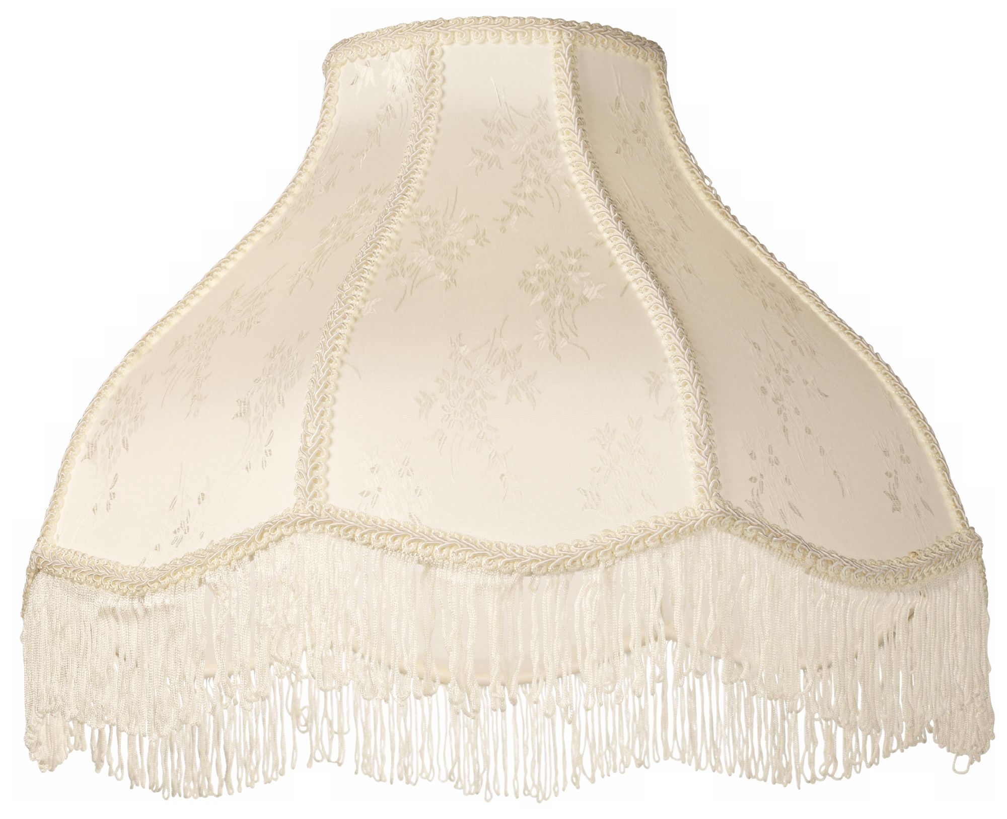 Image 4 Springcrest Carnation Floral Cream Scallop Lamp Shade 6x17x12x11 (Spider) more views