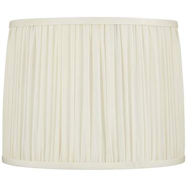 Springcrest Cascade White Pleated Drum Lamp Shade 13x14x11 (Spider)