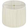 4_Springcrest Cascade White Pleated Drum Lamp Shade 13x14x11 (Spider) more views