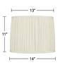 7_Springcrest Cascade White Pleated Drum Lamp Shade 13x14x11 (Spider) more views