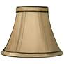 3_Springcrest Celia Tan Brown Trim Lamp Shades 3X6x5x5 (Clip-On) Set of 4 more views