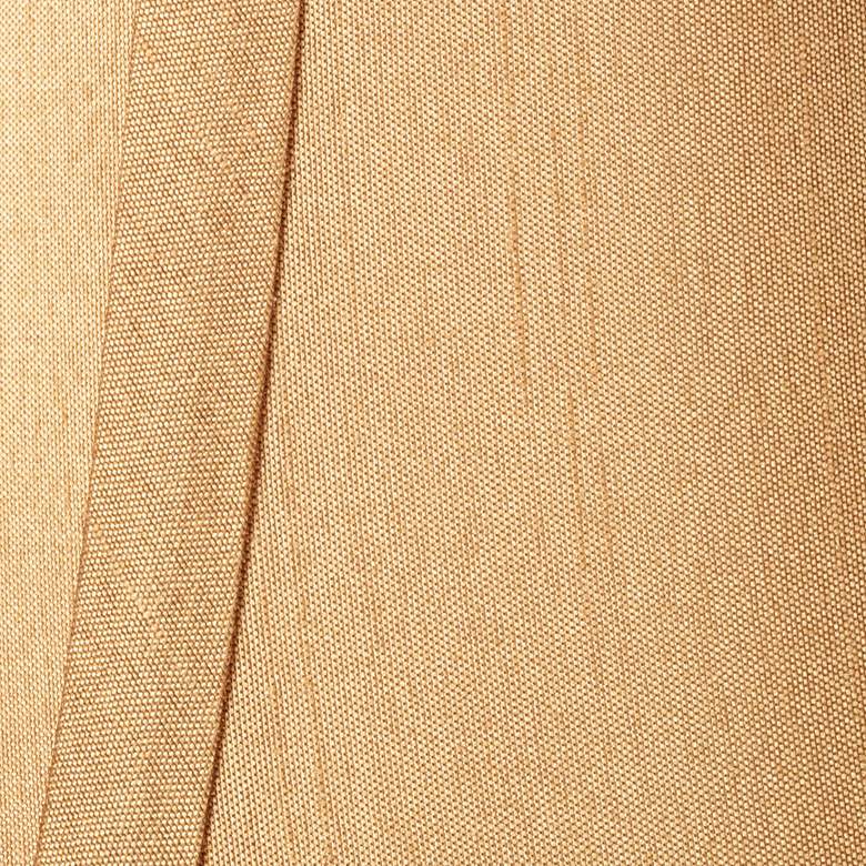 Image 2 Springcrest Celia Tan Brown Trim Lamp Shades 3X6x5x5 (Clip-On) Set of 8 more views