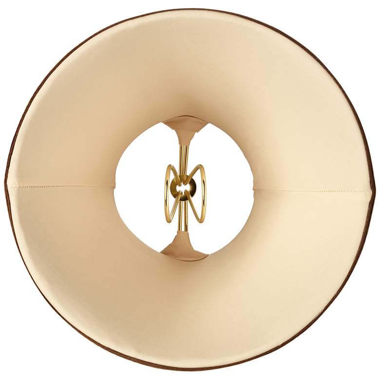 Image 5 Springcrest Celia Tan Brown Trim Lamp Shades 3X6x5x5 (Clip-On) Set of 8 more views