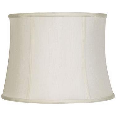 Springcrest Clair Creme Classic Faux Silk Drum Lamp Shade 14x16x12 (Spider)