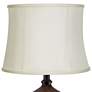 Thumbnail1 of Springcrest Clair Creme Classic Faux Silk Drum Lamp Shade 14x16x12 (Spider)