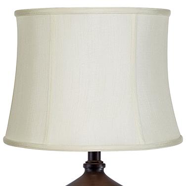Springcrest Clair Creme Classic Faux Silk Drum Lamp Shade 14x16x12 (Spider)