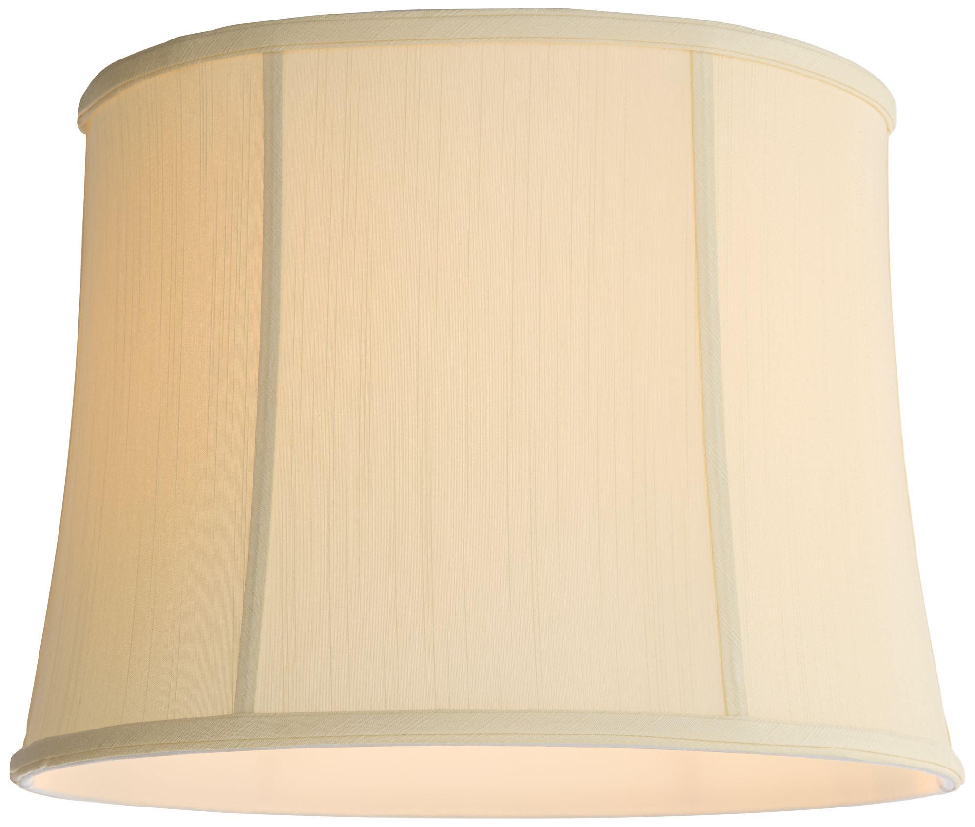 Springcrest Clair Creme Classic Faux Silk Drum Lamp Shade 14x16x12 (Spider)