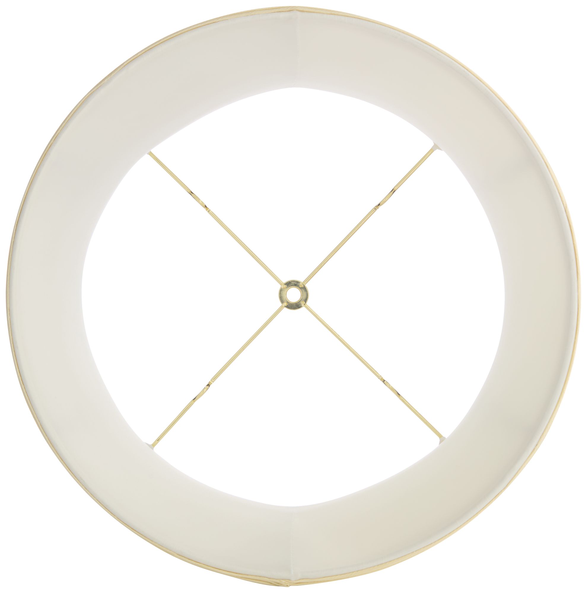 Springcrest Clair Creme Classic Faux Silk Drum Lamp Shade 14x16x12 (Spider)
