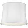 3_Springcrest Clair Faux Silk White Drum Lamp Shade 14x16x12 (Spider) more views
