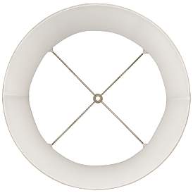 Image5 of Springcrest Clair Taupe Faux Silk Softback Drum Shade 14x16x12 (Spider) more views